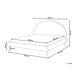 Beliani Cama Bouclé MARGUT 192x214 Beliani Cama Bouclé MARGUT 192x214 Beige