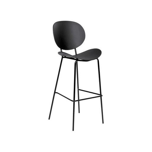 Conjunto de 2 bancos de bar SHONTO Preto Conjunto de 2 bancos de bar SHONTO Preto