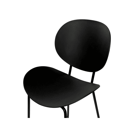 Conjunto de 2 bancos de bar SHONTO Preto Conjunto de 2 bancos de bar SHONTO Preto