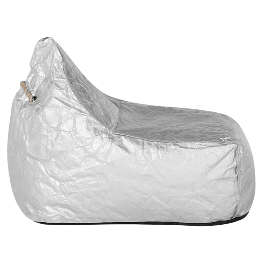 Pufe 200 L DROP 63 cm 75 cm Prateado