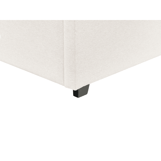 Cama baú Tecido VAUCLUSE 180 x 200 cm Creme claro