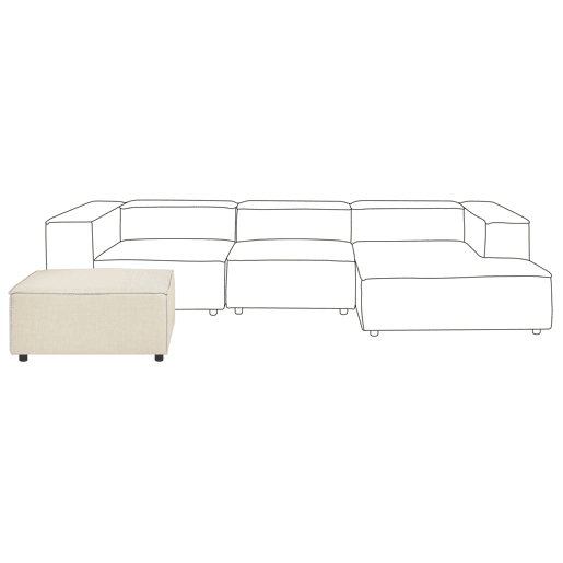 Repousa-pés APRICA Linho sintético Creme
