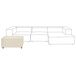 Beliani Reposapiés APRICA Beliani Reposapiés APRICA Beige