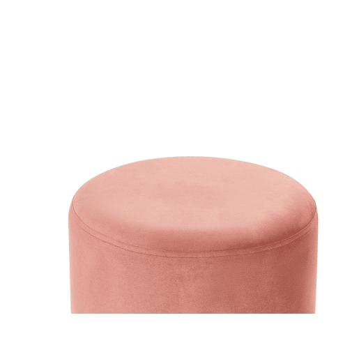 Pufe YANKTON Veludo Rosa 35 cm 35 cm 42 cm