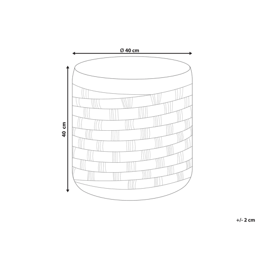 Pufe BASSLET Creme 40 cm 40 cm 40 cm