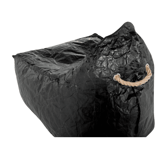 Pufe 200 L DROP 63 cm 75 cm Preto