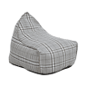 Pufe 200 L DROP LINEN 63 cm 75 cm Cinzento