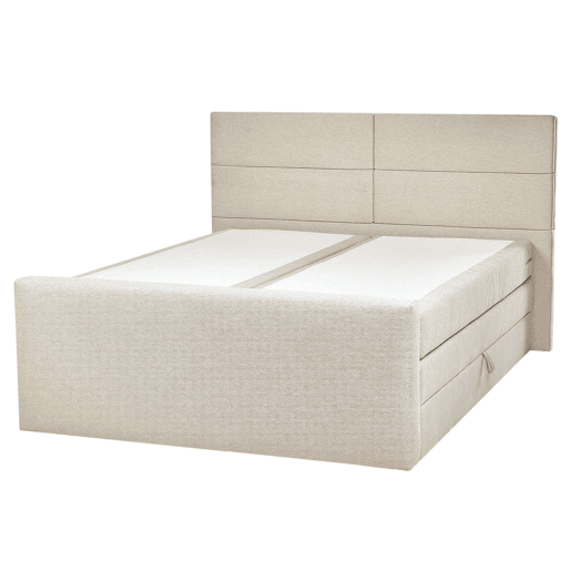Beliani Cama continental com arrumação Poliéster ARISTOCRAT
