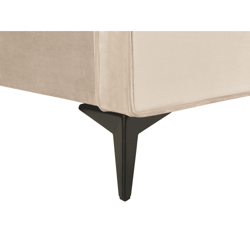Cama Veludo VALOGNES 180 x 200 cm Taupe