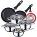 Batería de cocina 7 piezas y sartenes Batería de cocina 7 piezas y sartenes Cromo