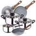 Bateria de cocina 5 piezas + juego de sartenes Bateria de cocina 5 piezas + juego de sartenes Cromo