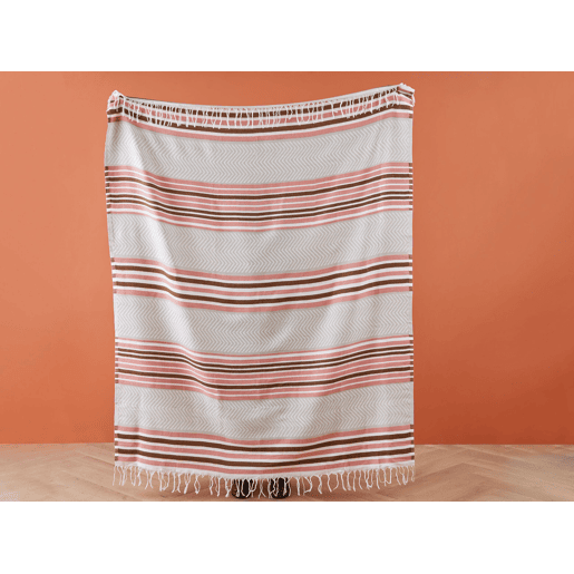 Manta MAGAR Tecido 130 x 170 cm Creme