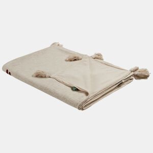 Manta DEOGHAR Algodão 130 x 180 cm Creme