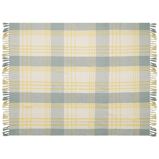 Manta BETALI Algodão 125 x 150 cm Amarelo