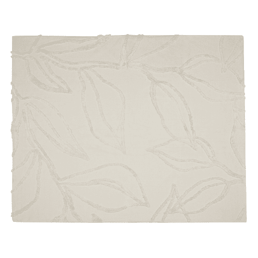 Manta ACACIA Algodão 130 x 160 cm Creme