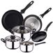 Batería de cocina SIP 5 piezas con set de sartenes Batería de cocina SIP 5 piezas con set de sartenes Cromo