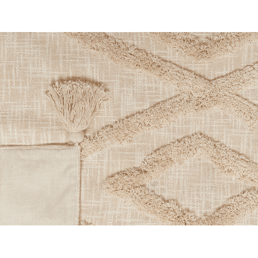 Manta MORBI Algodão 130 x 180 cm Creme Manta MORBI Algodão 130 x 180 cm Creme