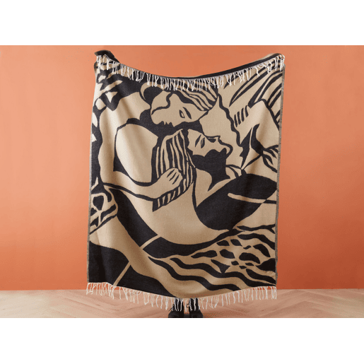 Manta KUDIYA 130 x 170 cm Creme