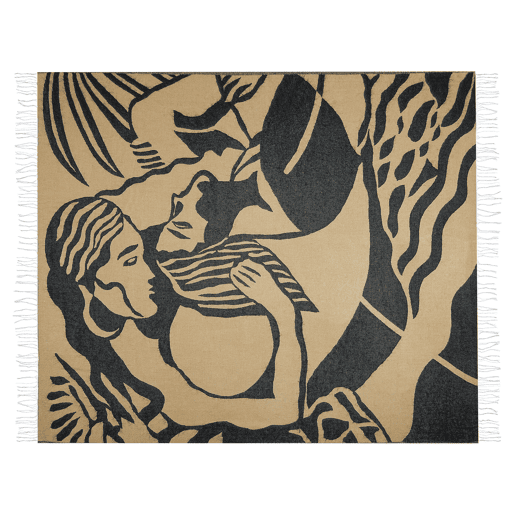 Manta KUDIYA 130 x 170 cm Creme