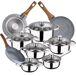 Batería de cocina 12 piezas y sartenes Batería de cocina 12 piezas y sartenes Cromo