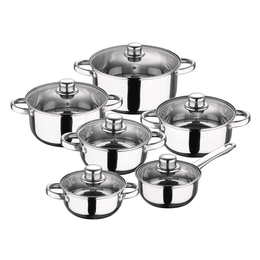Bateria de cozinha 12 peças Cassel em aço inoxidável com jogo de patch (182628 cm) Daimiel em alumínio forjado Bateria de cozinha 12 peças Cassel em aço inoxidável com jogo de patch (182628 cm) Daimiel em alumínio forjado