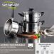 Batería de cocina 5 piezas Batería de cocina 5 piezas Cromo