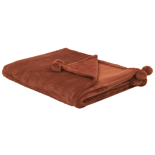 Manta SAITLER 200 x 220 cm Castanho dourado