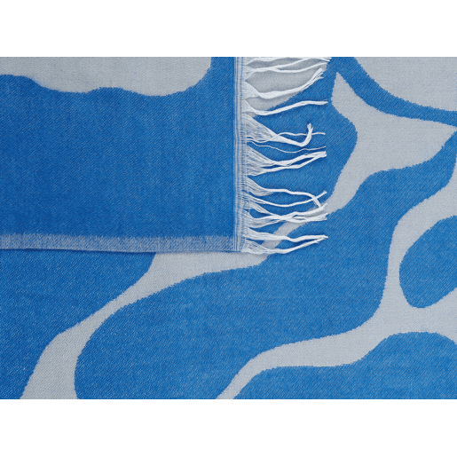 Manta KIHUN Tecido 130 x 170 cm Azul