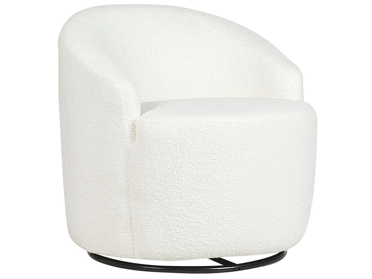 Beliani Sillón DAVIK Crema