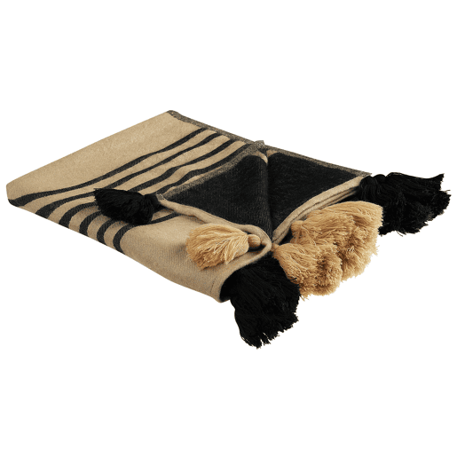 Manta THAPREK Tecido 130 x 170 cm Creme