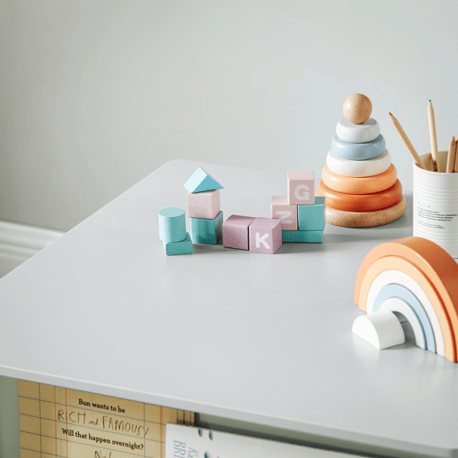 Conjunto de cadeiras de mesa infantil móveis SoBuy KMB88-HG