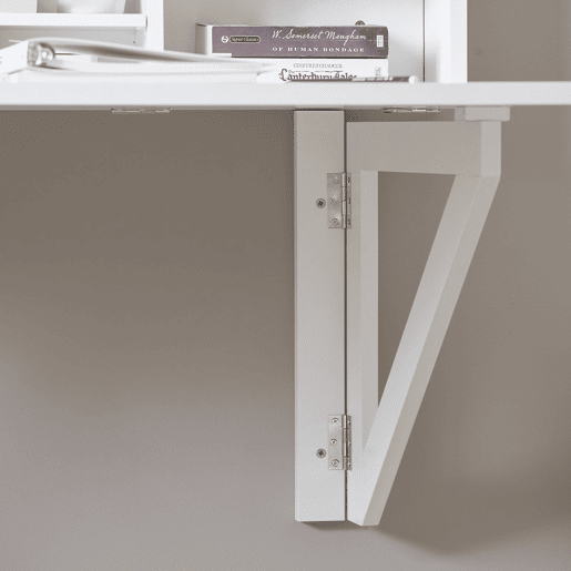 Mesa de parede Com prateleira integrada SoBuy FWT07-II-W