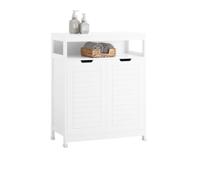 Sobuy bzr121-w armario de baño con 1 comportamiento abierto y 2 puertas