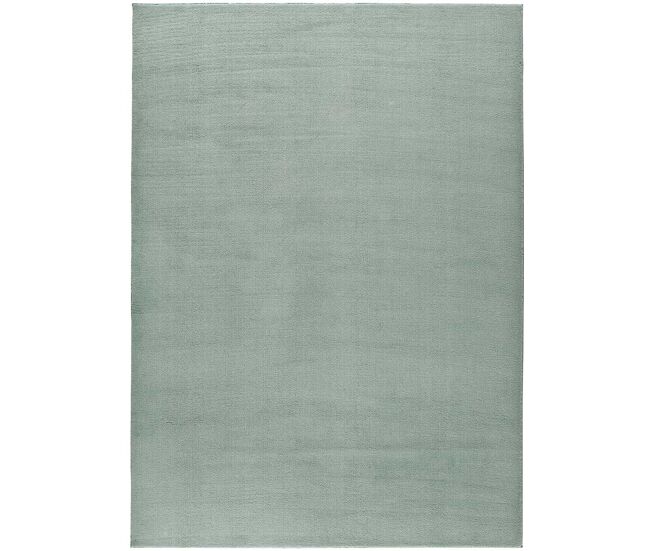 Atticgo alfombra lisa lavable loft en color verde, 160 x 230 cm