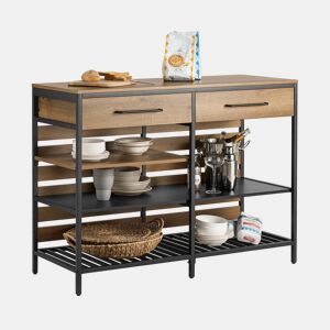 SoBuy Mesa de cozinha com aparador de jantar FSB85-PF