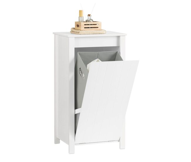 Sobuy bzr100-w cesto para ropa sucia con 1 cesto blanco