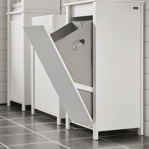 SoBuy BZR100-W Cesto para roupa suja com 1 cesto Branco