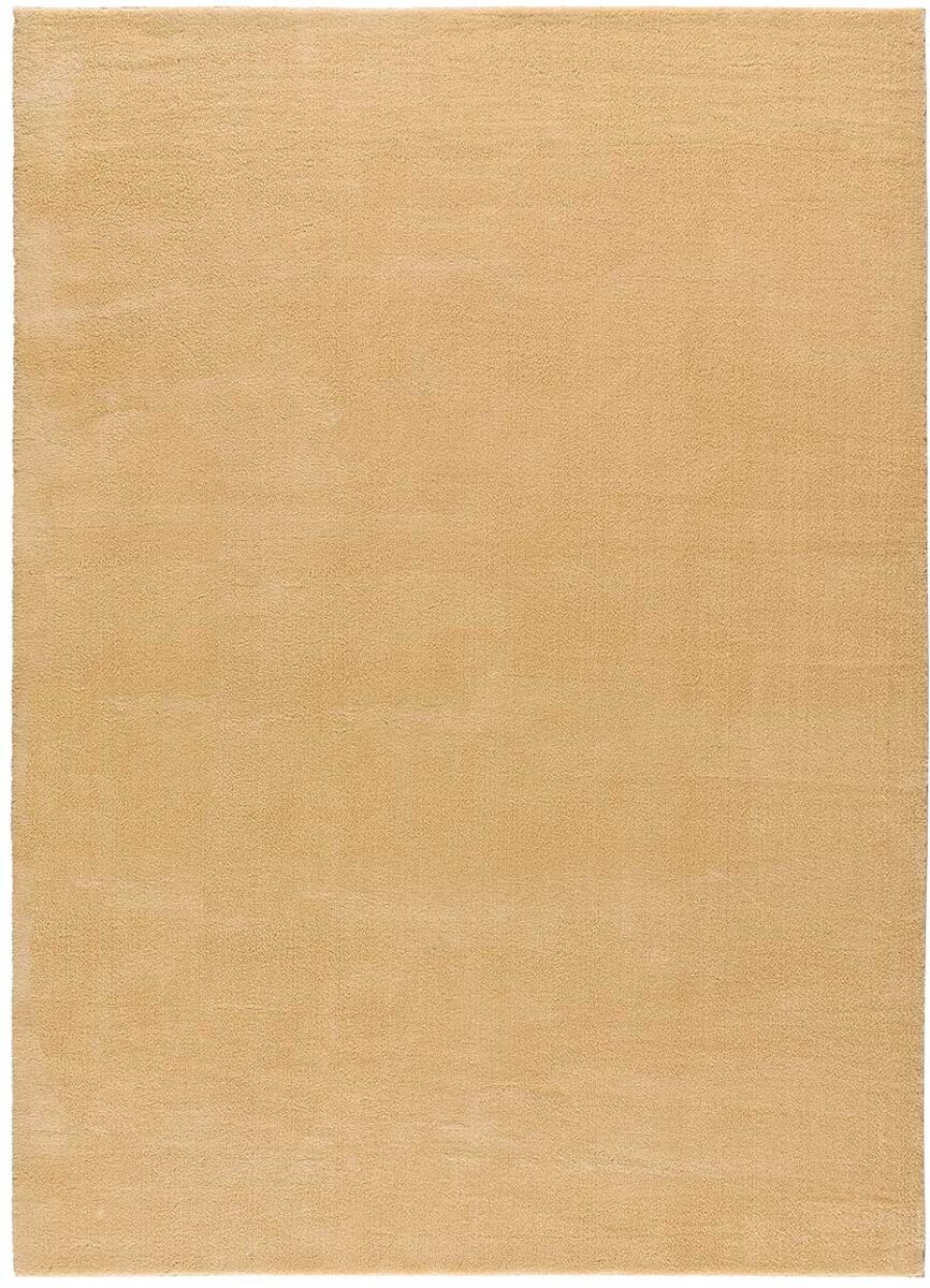 ATTICGO Alfombra lavable lisa LOFT 140x200 Mostaza