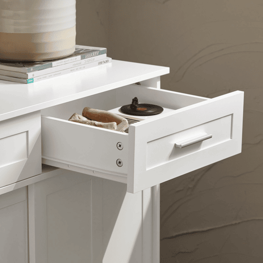 Aparador de hall com 2 gavetas e 2 portas SoBuy FSB84-W