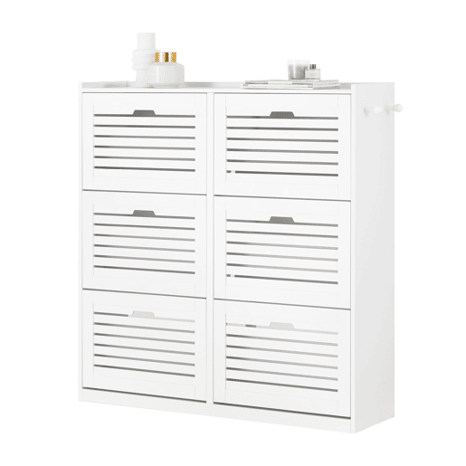 Sapateira com 6 abas e 2 ganchos SoBuy FSR145-W