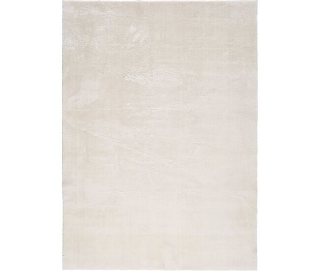 Atticgo alfombra lisa lavable loft en color blanco, 120 x 170 cm