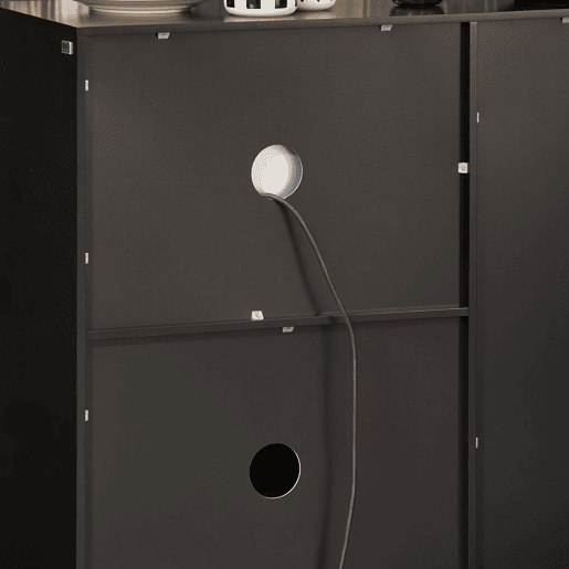 Aparador de armazenamento de microondas SoBuy FSB78-SCH