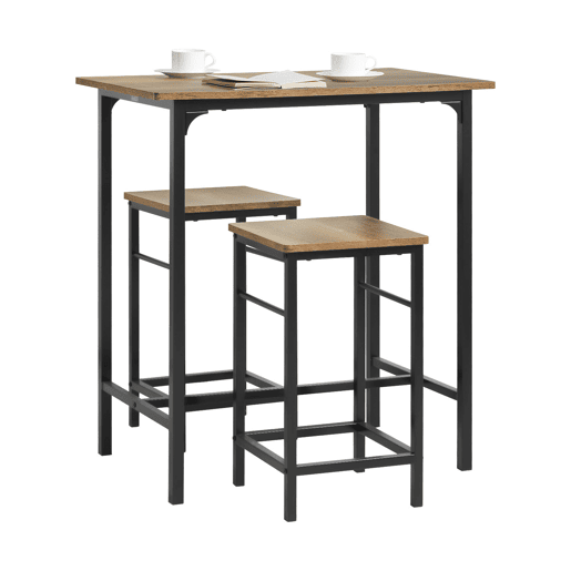 Conjunto de mesa alta com 2 bancos SoBuy OGT10-PF