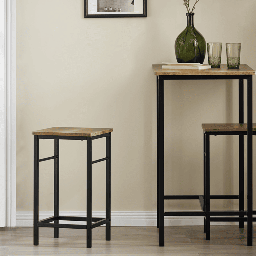 Conjunto de mesa alta com 2 bancos SoBuy OGT10-PF