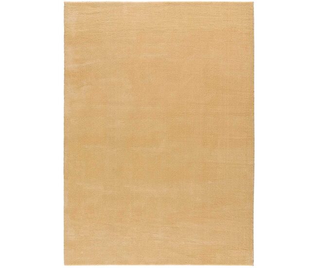 Atticgo alfombra lisa lavable loft en color mostaza, 160 x 230 cm