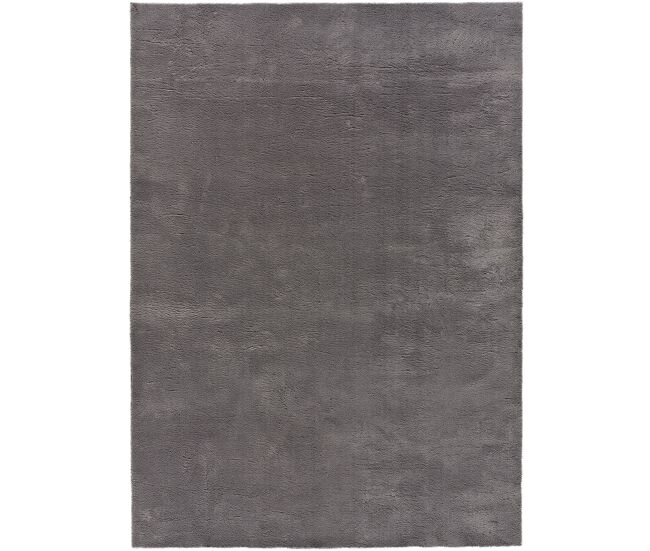 Atticgo alfombra lisa lavable loft en color antracita, 120 x 170 cm