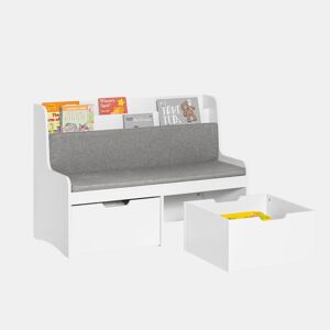 Estantes com almofada de assento Banco infantil SoBuy KMB66-W