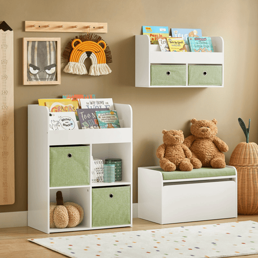 Estante de brinquedos e livros infantis SoBuy KMB79-W
