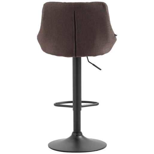 Taburete De Bar Lazio Tapizado En Tela Gris topo 49X46X83 cm