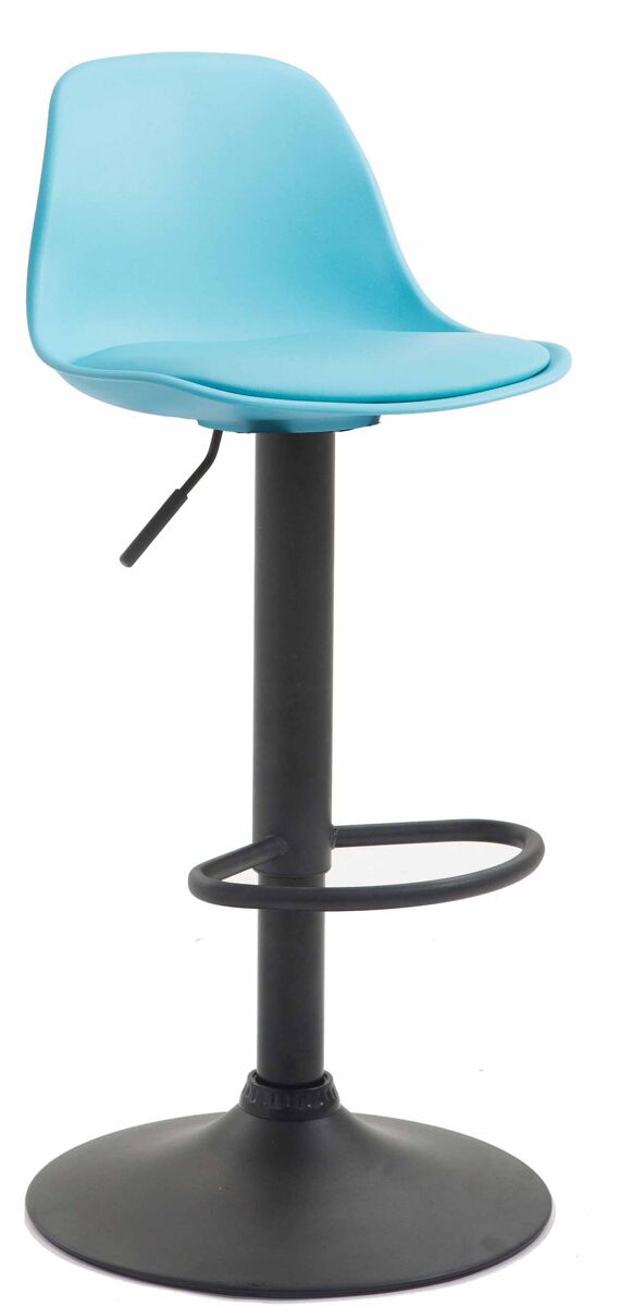 Taburete kiel estructura de plástico & asiento de polipiel 43x39x82-104 cm